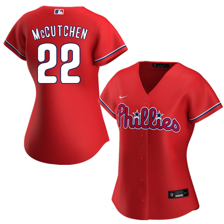 Nike Women #22 Andrew McCutchen Philadelphia Phillies Baseball Jerseys Sale-Red